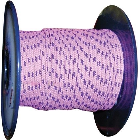 Braided polyester cord with core 3 mm, 200 m, multicolor