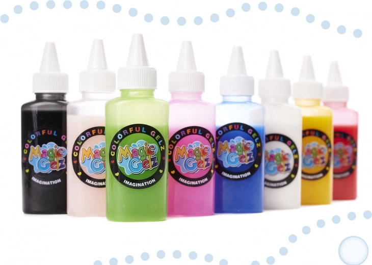 8 krāsaini gēli dzīvīgiem 3D darinājumiem