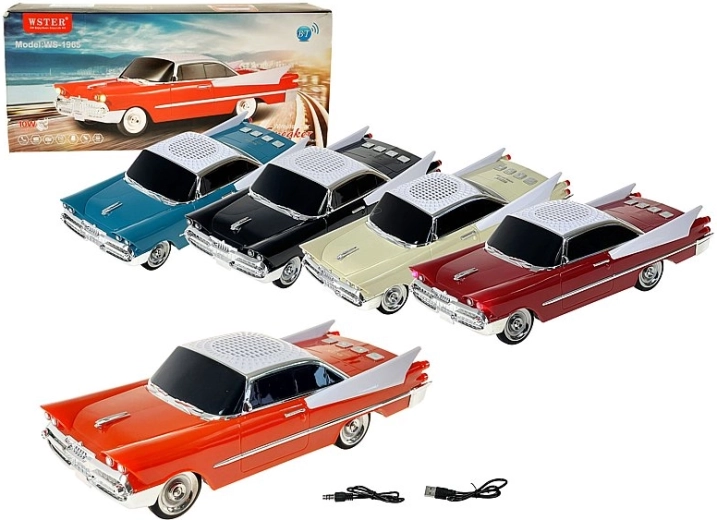 Retro Bluetooth skaļrunis automašīnas formā ar FM radio