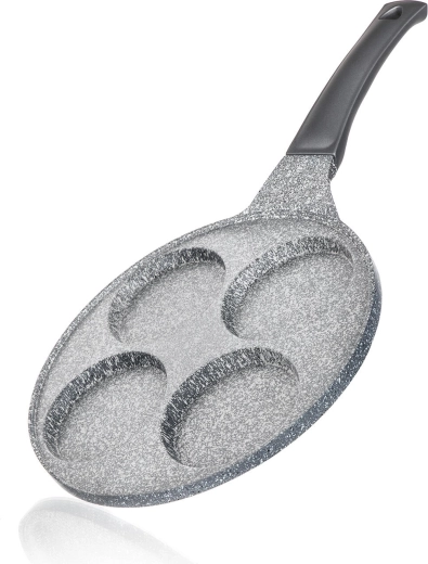 Pankūku panna 26 cm ar nepiedegošu Granite Grey pārklājumu