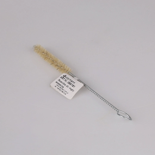 Mēģeņu mazgāšanas birstīte 10 mm ar gaišiem sariem