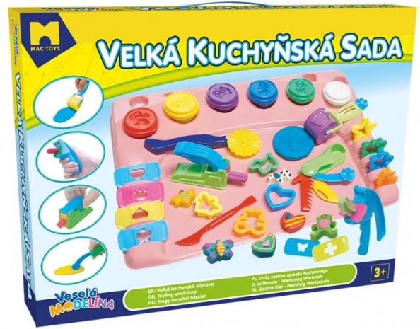 Modelo lielais virtuves komplekts ar modelēšanas paliktni