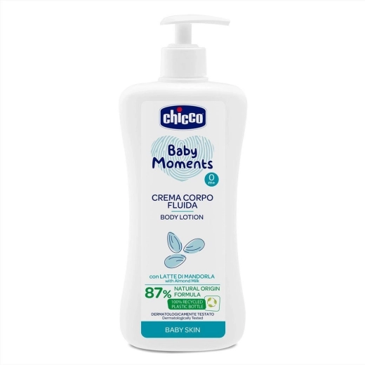 Ķermeņa mandeļu pieniņš CHICCO Baby Moments 500 ml
