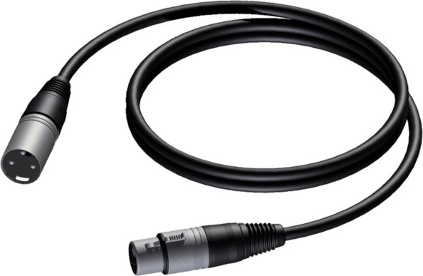 XLR Male - XLR Female Cable 1.5 m