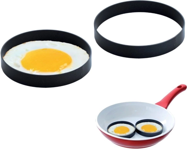 Metal egg rings, set of 2