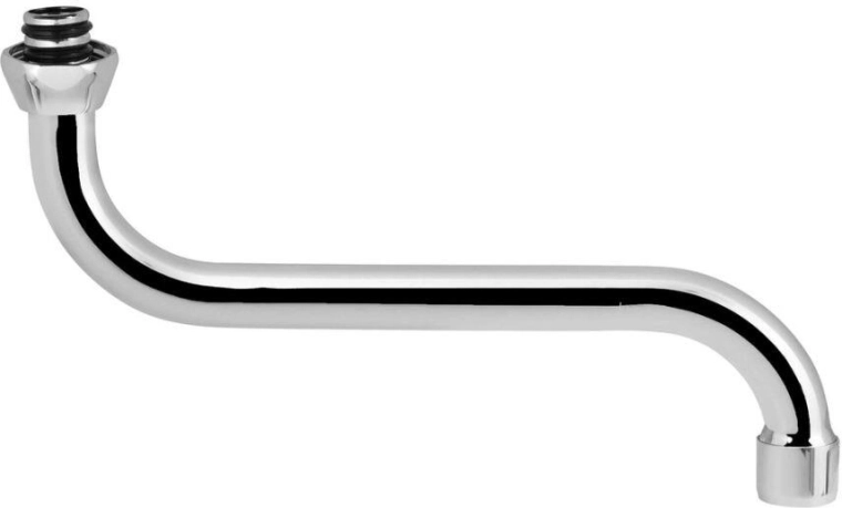 Izteces caurules rokturis 220 mm, hromēts