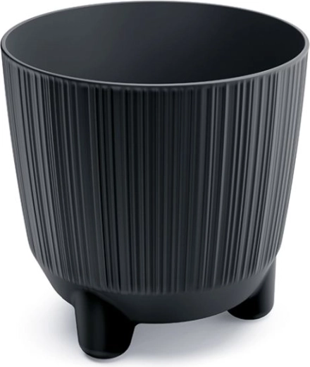 Puķu pods ar kājiņām, antracīta krāsā, 1,6 l