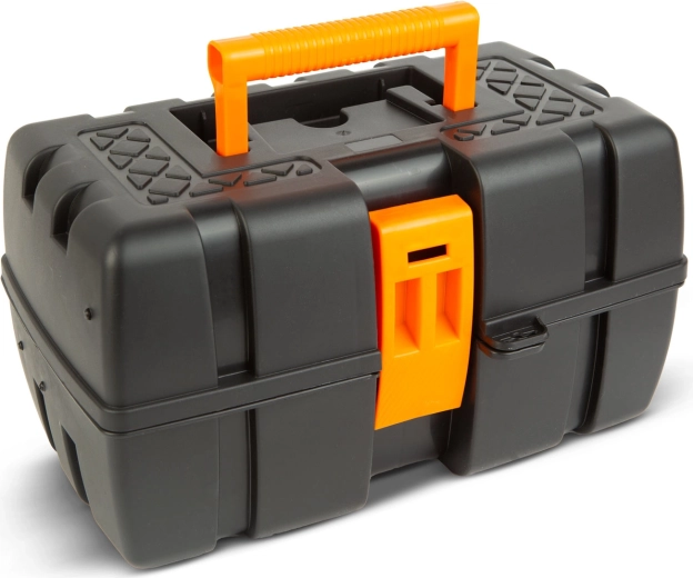 Plastic Tool Case with Three-Tier Organizer 37 x 23 x 21 cm