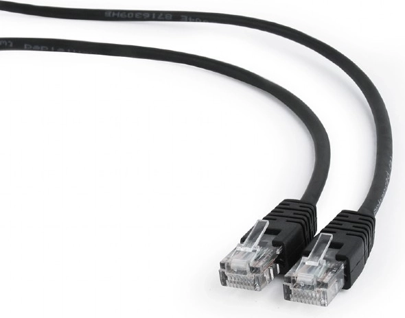 Patch kabelis Cat5e 1 m melns