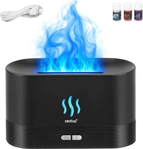Flame effect without an open fire