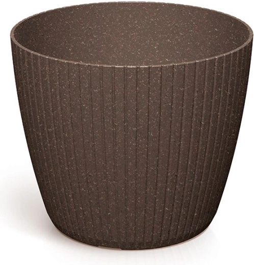 Puķupods Lamia Eco Wood 15,8 cm – kafijas krāsa