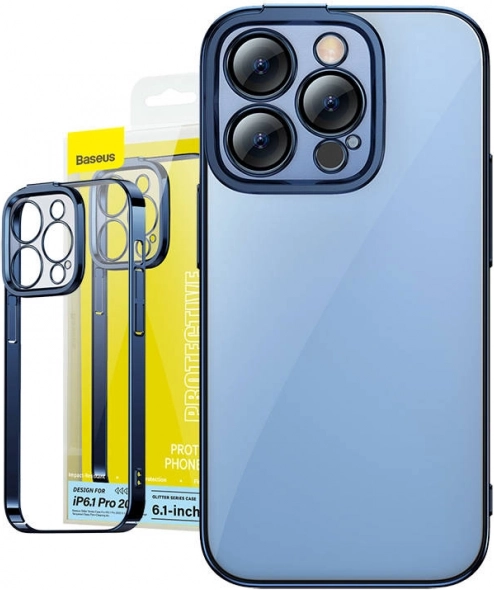 Baseus Glitter Case and Tempered Glass for iPhone 14 Pro