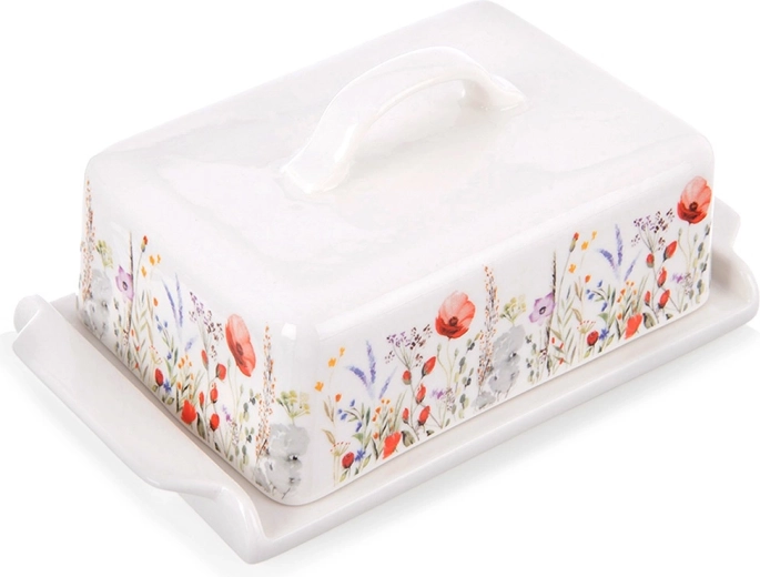 Porcelāna sviesta trauks Maki, balts