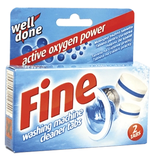 Well Done FINE veļas mazgājamās mašīnas tīrīšanas tabletes 2 × 40 g