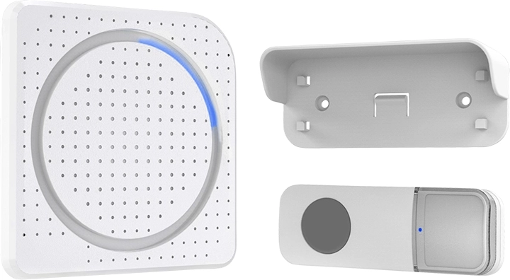 Solight wireless plug-in doorbell with a range of 200 m, white, Learning code