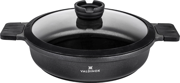 Valdinox expert kastrolis 28 cm ar vāku 3,5 l