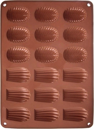 Silikona forma cepumiem un pralinēm 34 × 25 × 1 cm, brūna