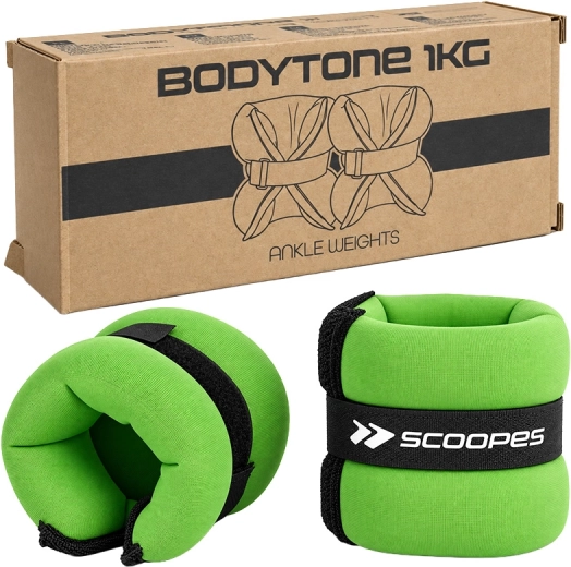 BodyTone svaru aproces 1 kg zaļš - 1 gabals