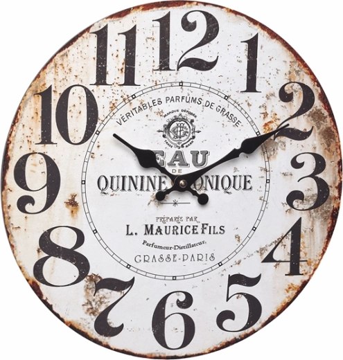 TFA Vintage quinine tonique analog wall clock in retro style