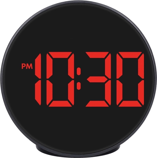 Large, easy-to-read LED digits