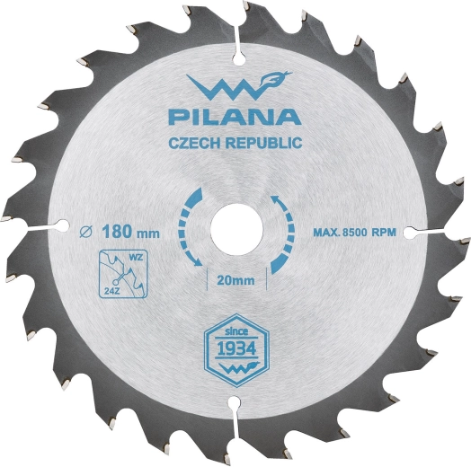 Zāģa disks PILANA SK 5255 WZ 180 mm, 24 zobi