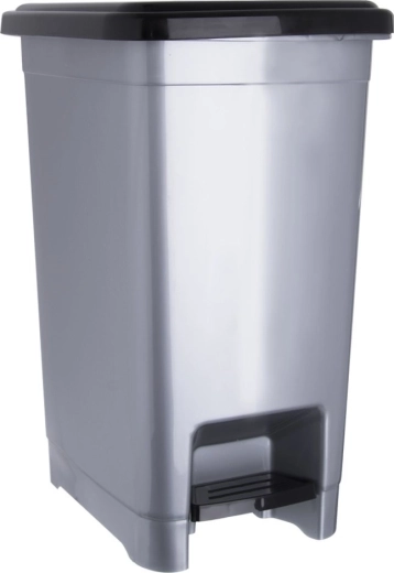Narrow plastic pedal bin 10 l Orion