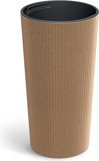 Puķu pods Lamia Slim Eco Wood 20 cm naturo