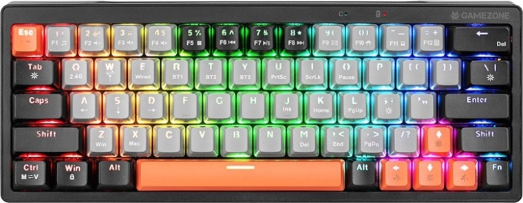 TRACER Gamezone EVO1 Hot Swap 63 Mechanical Gaming Keyboard, RGB, 60%