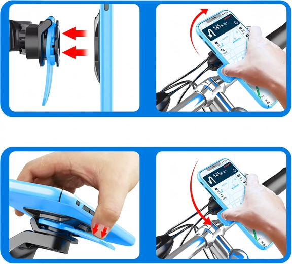 Pagriežams stiprinājums ideālam skatleņķim