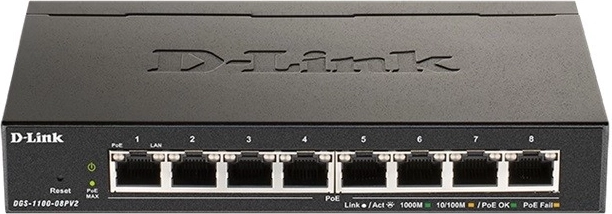 Viedais slēdzis DGS-1100-08P 8xGE PoE