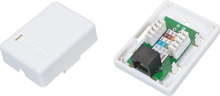 Virsapmetuma UTP ligzda kat. 5e 1× RJ45