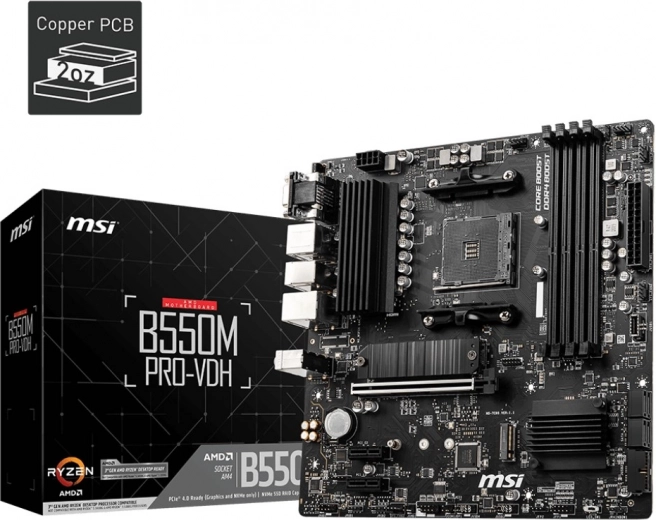 Mātesplate MSI B550M PRO-VDH