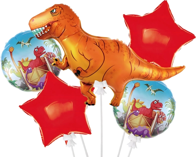 Dinozaura dzimšanas dienas balonu komplekts, 5 gab.