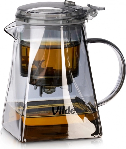 Stikla tējkanna ar iztukšošanas uzlējēju 730 ml