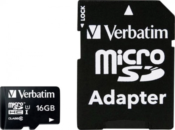 MicroSDHC card 16GB Class 10 UHS-I with adapter