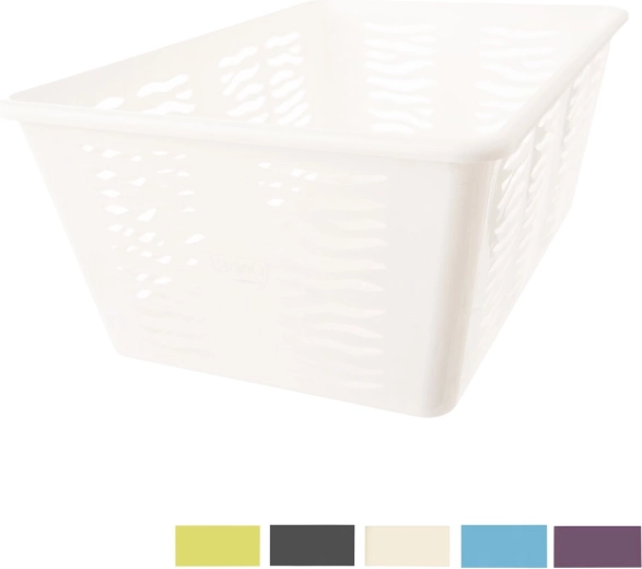 Plastmasas uzglabāšanas groziņš Zebra 36,4 × 25 × 14,5 cm (krāsu mikss)