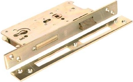 Mortise cylinder lock K131 90/99 reversible, white zinc