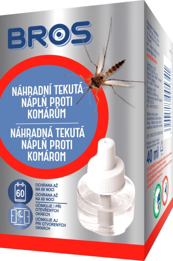 Bros rezerves šķidrā uzpilde pret odiem 40 ml