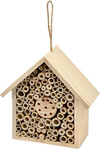 Wooden insect hotel 18 × 8.5 × 20 cm