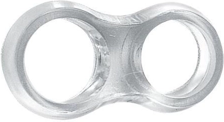 Triecienu slāpētājs durvju rokturim 42 × 15 mm, plastmasa, 4 gab.