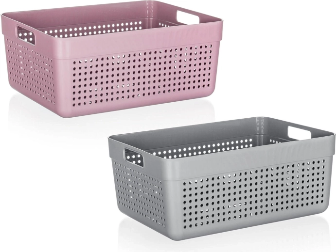 Plastmasas organizators TERRA 32,5 × 23,5 × 14 cm – krāsu miks