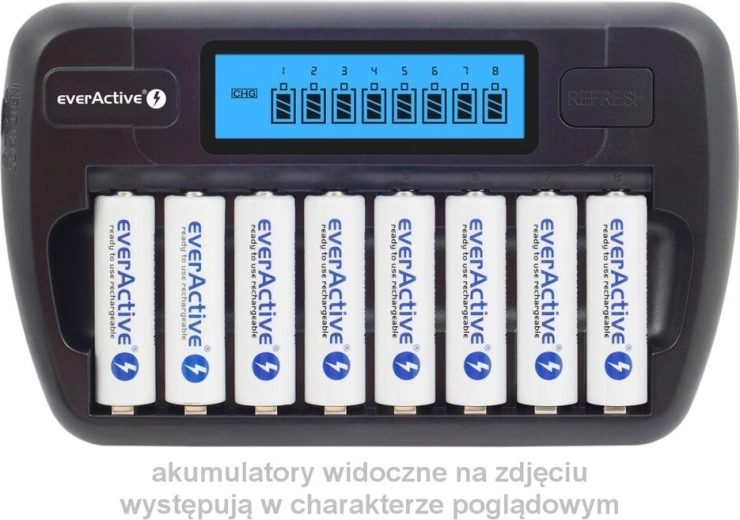 Akumulatoru lādētājs EVERACTIVE NC-800 8 AA/AAA
