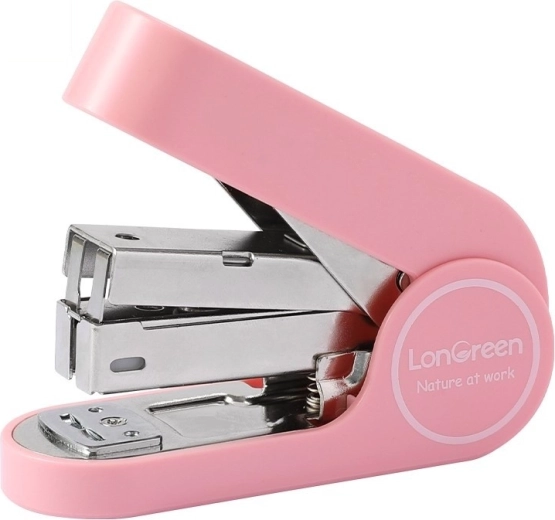 Deli LonGreen Stapler up to 25 Sheets, Pink