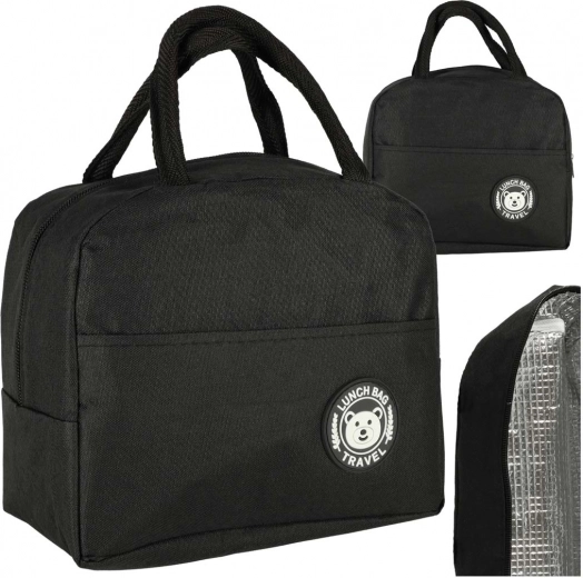 Insulated Lunch Bag – Black