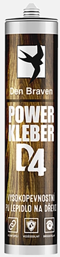 Waterproof assembly adhesive beige 300 ml D4 POWER KLEBER