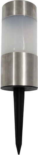 Solar Garden LED Lamp, Stainless Steel, Diameter 6 cm, Height 23 cm