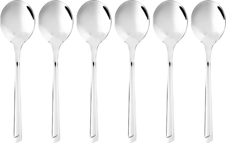 Set of 6 pieces for tea, coffee, and desserts