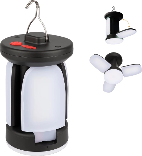 Solight rechargeable LED camping lantern 400 lm, warm white - 1 piece