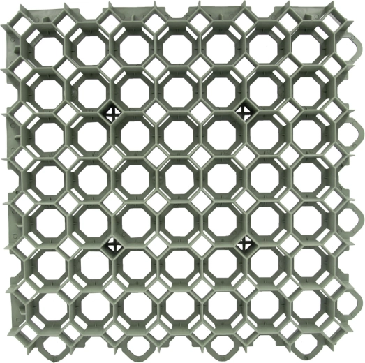 Grass reinforcement tile 49 × 49 × 4 cm green from recycled plastic