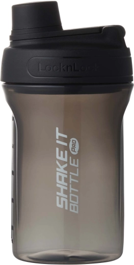 LocknLock Shake It šeikera pudele dzeršanai 650 ml melna
